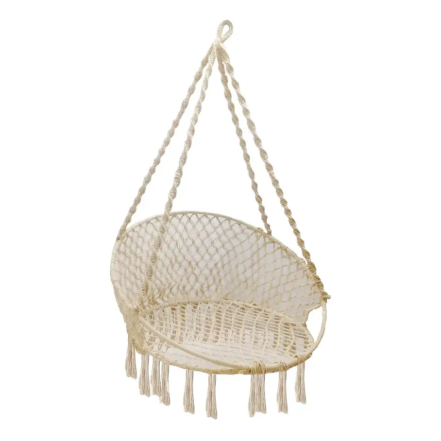 Silla Hamaca Silla Colgante Redonda Sillon Exterior Interior Terraza Camping Piscina 9