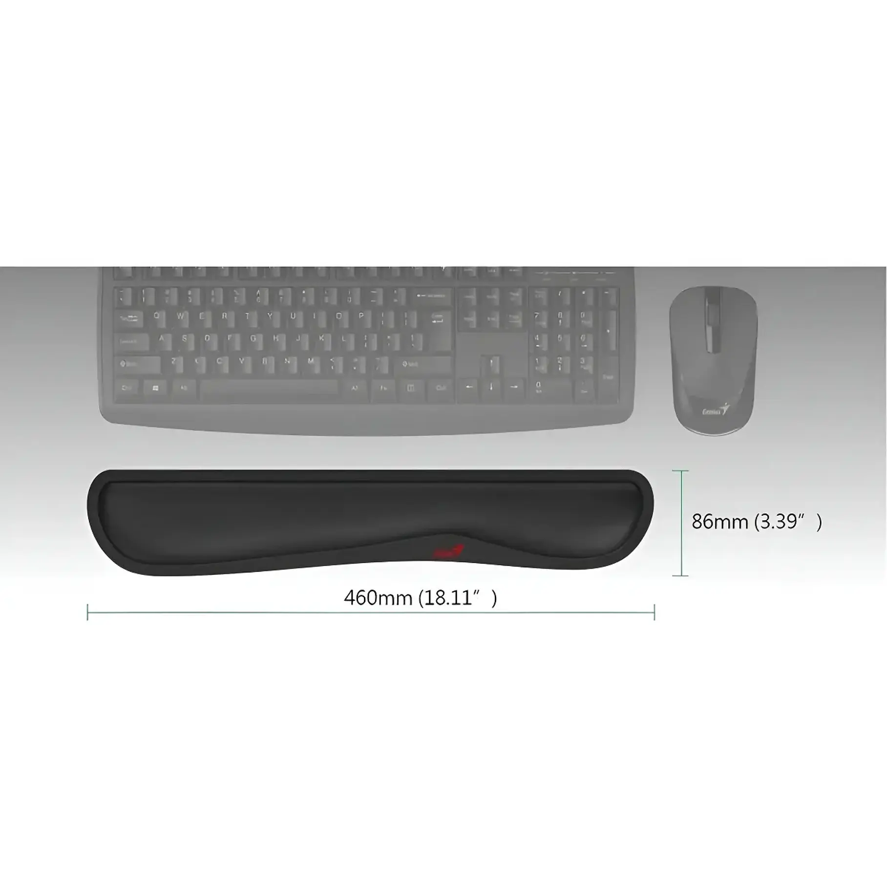 Apoya Muñecas Ergonómico Genius G-WP100 Color Negro 3