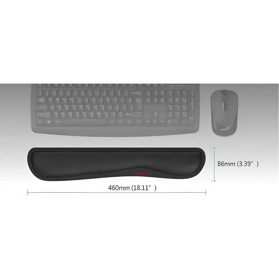 Apoya Muñecas Ergonómico Genius G-WP100 Color Negro 3