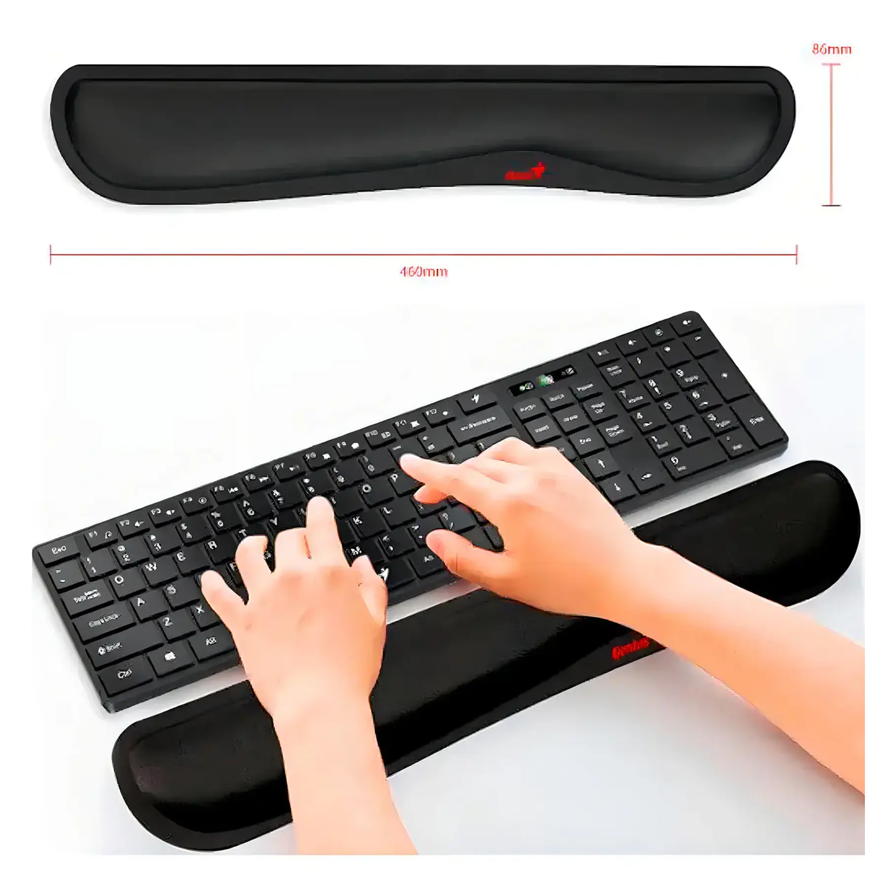 Apoya Muñecas Ergonómico Genius G-WP100 Color Negro 6