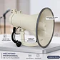 Megafono Super Potente Recargable 45w RMS 450w PMPO Sirena Graba Voz Recargable Blanco 10016 2RL MLAB Potencia Megafono Altavoz Bomberos Escuelas Reproduccion Wireless Bluetooth - Miniatura 7