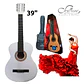 Guitarra Clásica Sevillana 6 Cuerdas Caoba Blanca Con Funda 39 Pulgadas - Miniatura 4