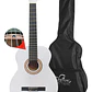 Guitarra Clásica Sevillana 6 Cuerdas Caoba Blanca Con Funda 39 Pulgadas - Miniatura 1