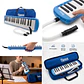 Melódica Fussen 37 Teclas Azul Modelo 8766 Con Funda y Boquilla Instrumento Musical Didactico  - Miniatura 2