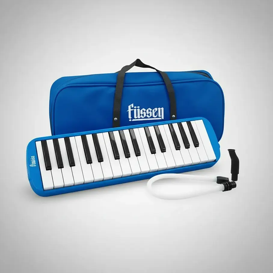 Melódica Fussen 37 Teclas Azul Modelo 8766 Con Funda y Boquilla Instrumento Musical Didactico  3