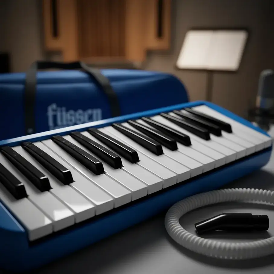 Melódica Fussen 37 Teclas Azul Modelo 8766 Con Funda y Boquilla Instrumento Musical Didactico  4