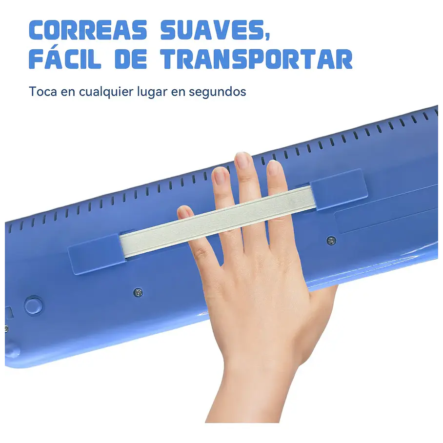 Melódica Fussen 37 Teclas Azul Modelo 8766 Con Funda y Boquilla Instrumento Musical Didactico  8