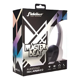 Audifonos Inalambricos Bluetooth Master Beat Negro Fiddler