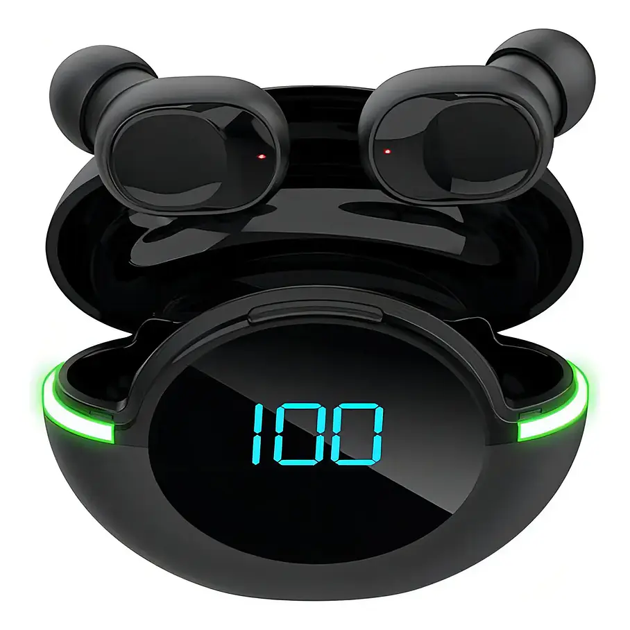 Auriculares Inalámbricos Y80 Bluetooth V5 Negro con Micrófono y Cancelación De Ruido 1