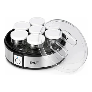 Maquina Fabricante De Yogurt 20w Raf R.14400 7 Cupos Color Plateado
