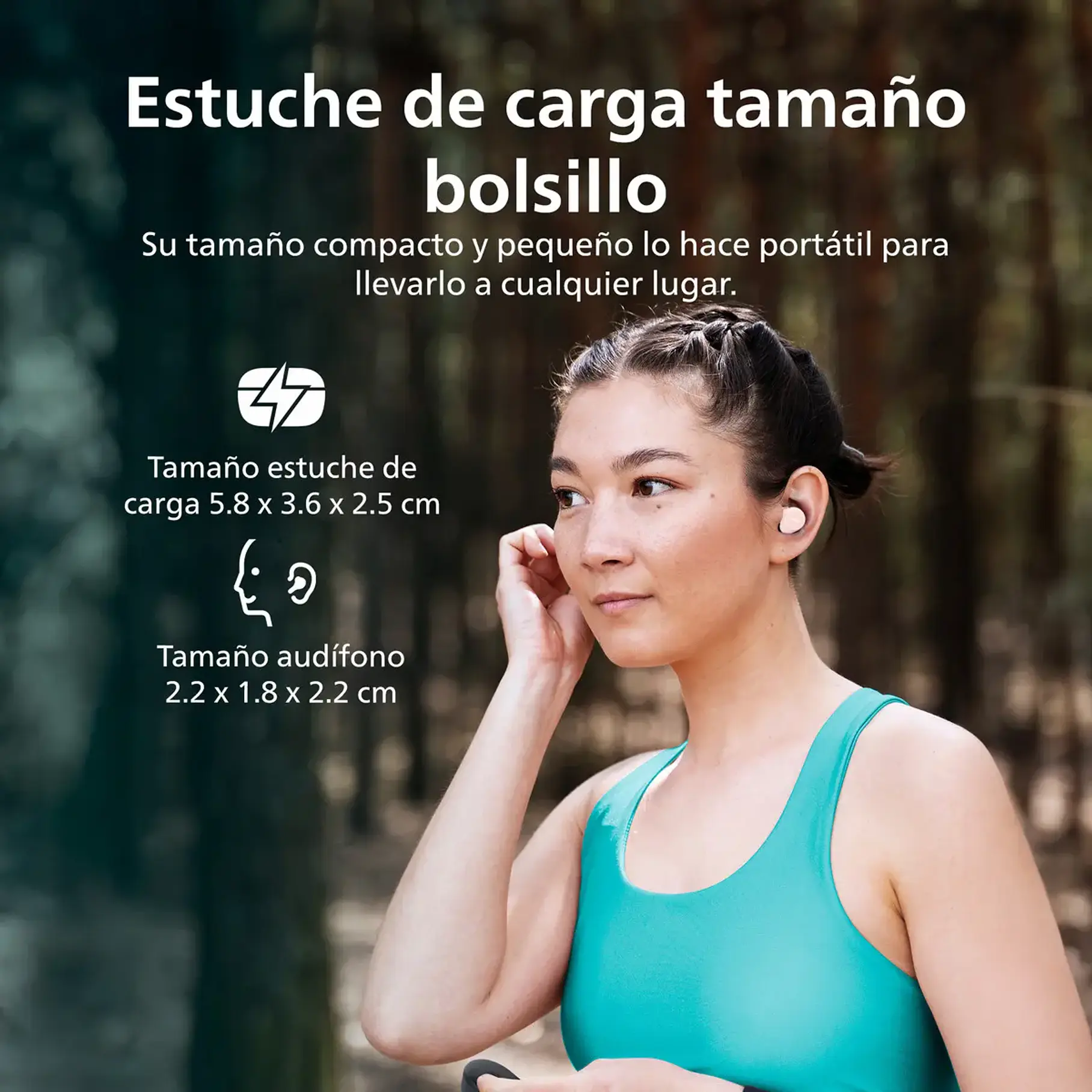 Audífonos True Wireless Bluetooth Philips Tat1209 Color Blanco 12