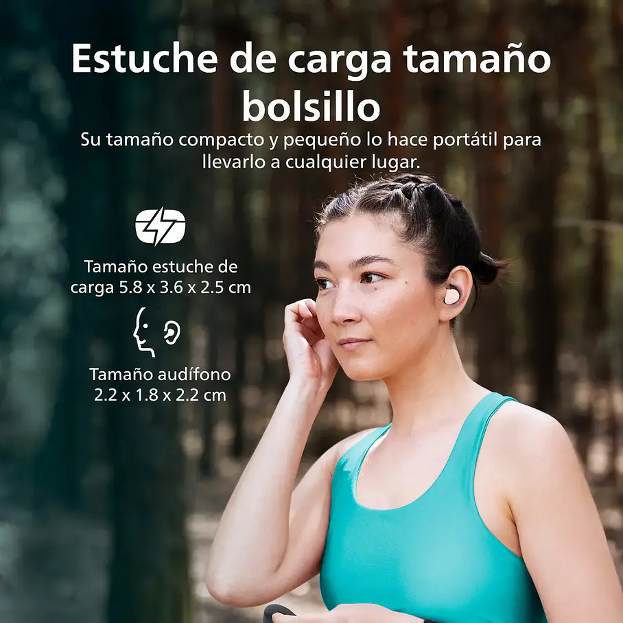 Audífonos True Wireless Bluetooth Philips Tat1209 Color Blanco 12
