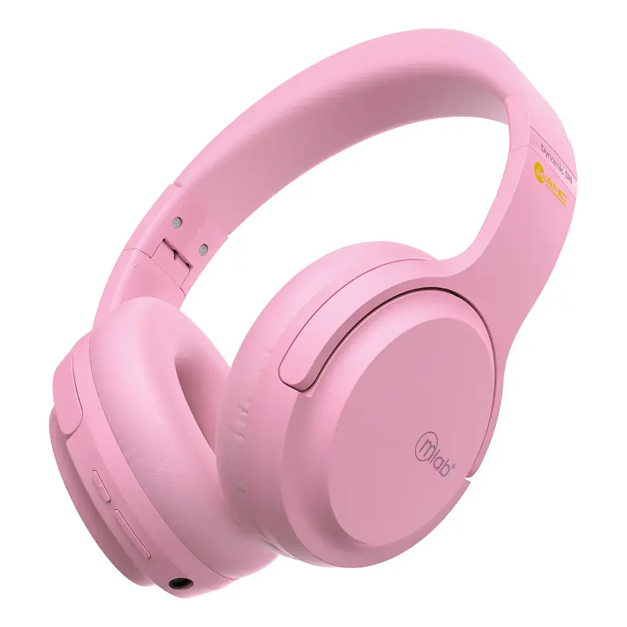 Audífonos Cancelación De Ruido Dynamic Stop Noise Bluetooth Mlab 32hrs Negro/Rosa/Blanco 9