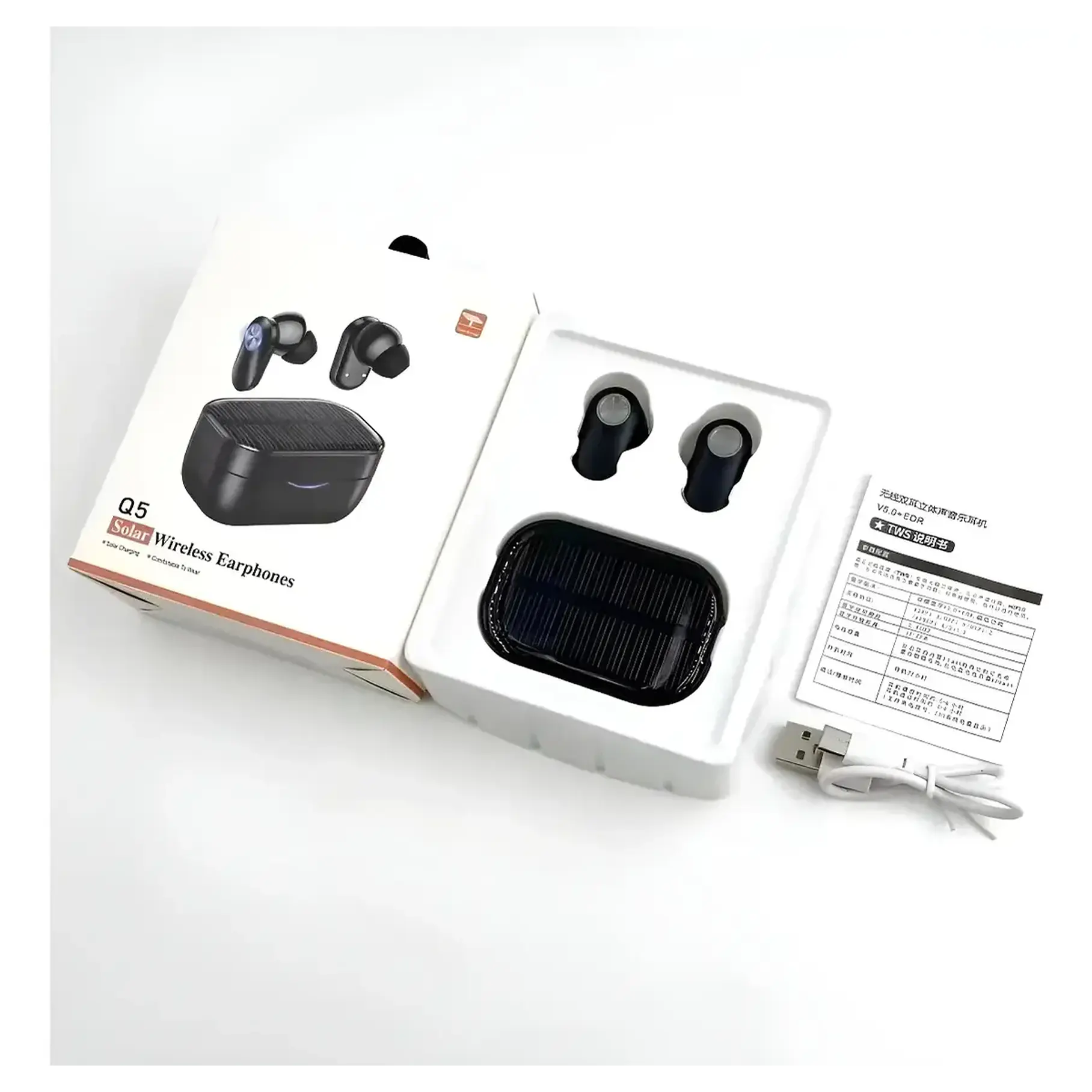 Audifonos Auriculares Inalámbrico Q5 Tws Con Batería De Larga Duración 4