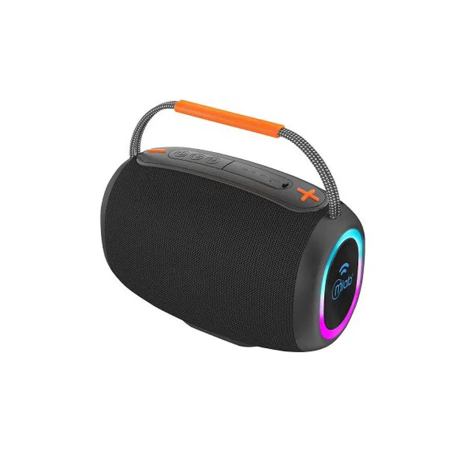 Parlante Portatil  Bluetooth  Sense Sound BASS  Black/Grey Real Bass Sound Conexion TWS. 2