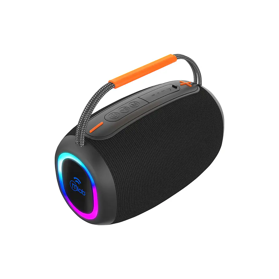 Parlante Portatil  Bluetooth  Sense Sound BASS  Black/Grey Real Bass Sound Conexion TWS. 1