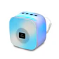 Parlante Portatil RGB Con Porta Celular – Mini Flaming Cube – White/Black - Miniatura 5