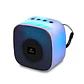 Parlante Portatil RGB Con Porta Celular – Mini Flaming Cube – White/Black - Miniatura 7