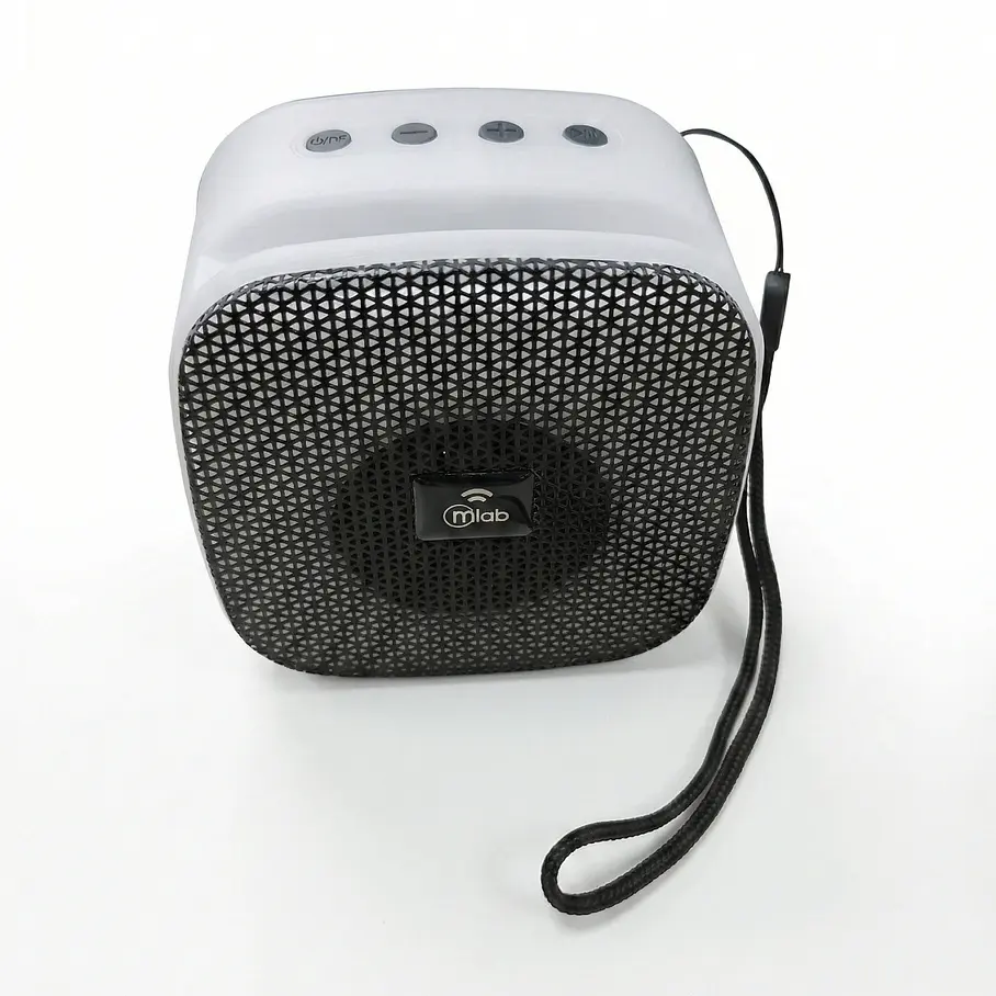 Parlante Portatil RGB Con Porta Celular – Mini Flaming Cube – White/Black 8