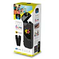 Parlante Portatil Voz Karaoke 2 Microfonos Parlante Divertido Voz Dinamica Efectos Pattern Show Voice Bass – Black/White - Miniatura 5
