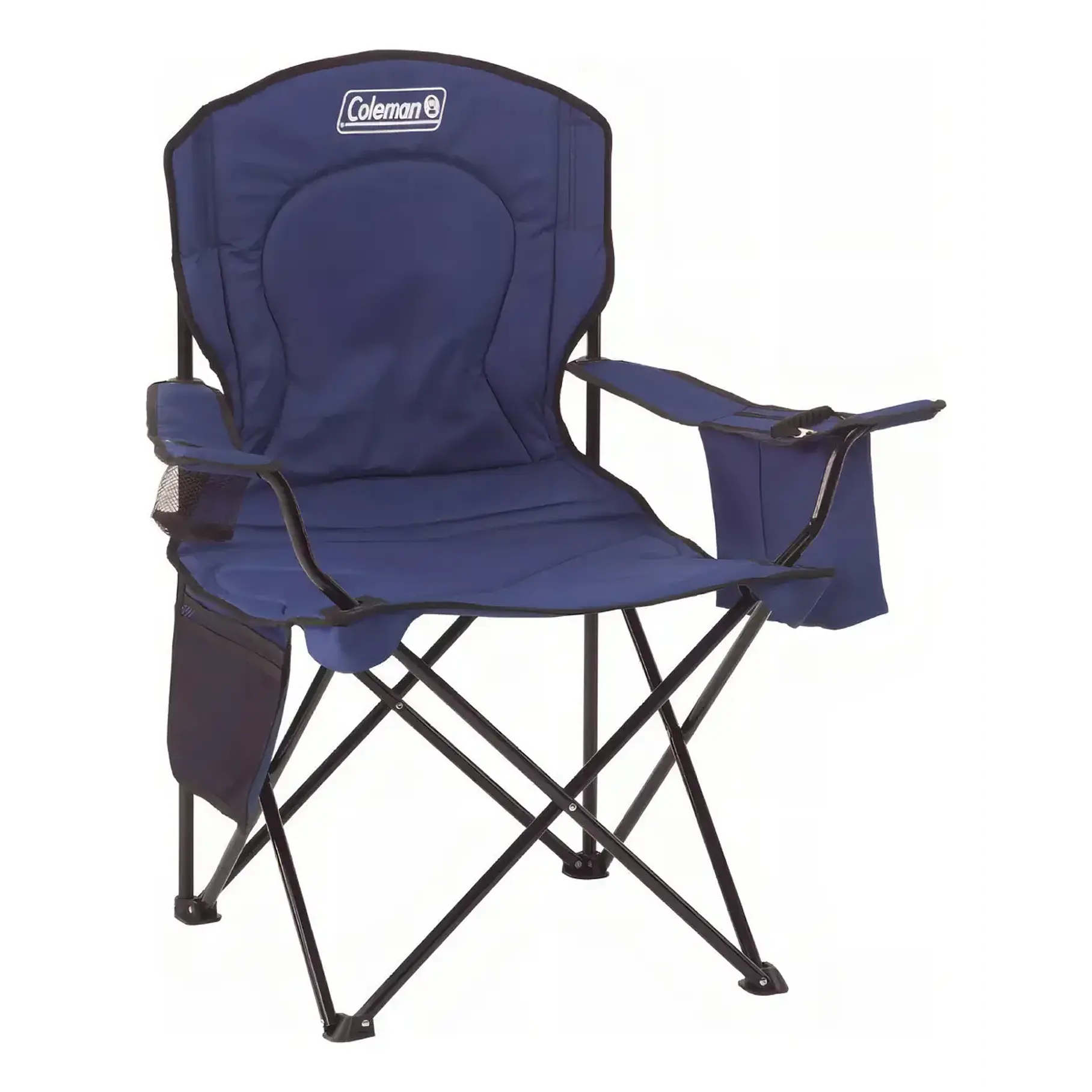 Silla Plegable Cooler Quad Coleman® Azul Silla Camping Resistente  1