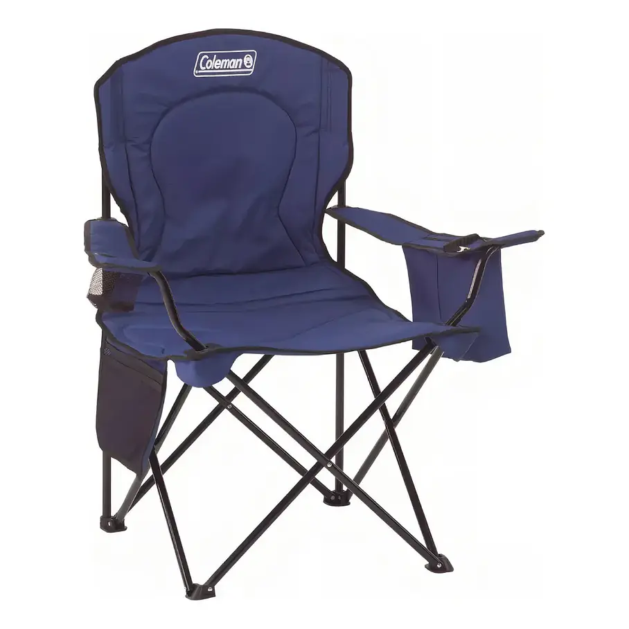 Silla Plegable Cooler Quad Coleman® Azul Silla Camping Resistente  1