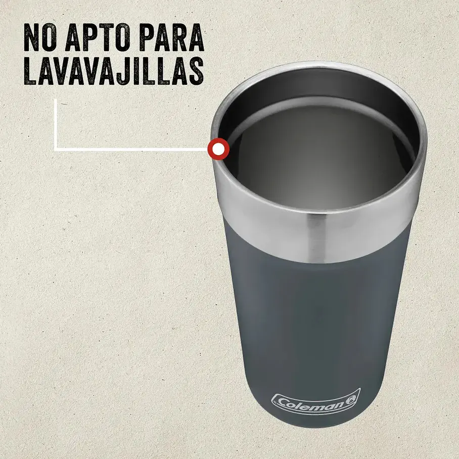 Vaso Termico Coleman Acero Inox. Brew 600ml. Slate Destapador De Botellas  5