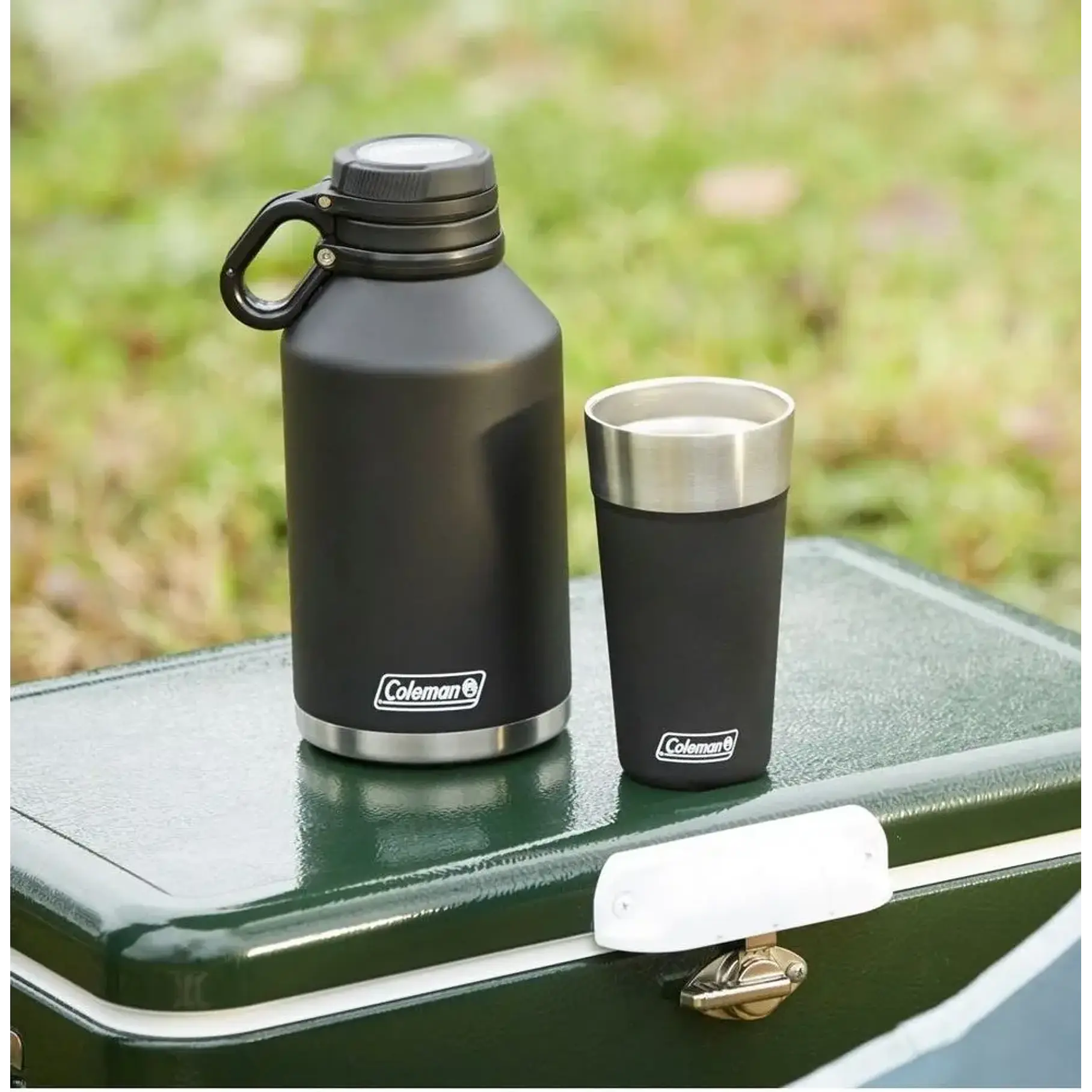 Vaso Termico Coleman Acero Inox Negro 600ml Slate Destapador De Botellas 6