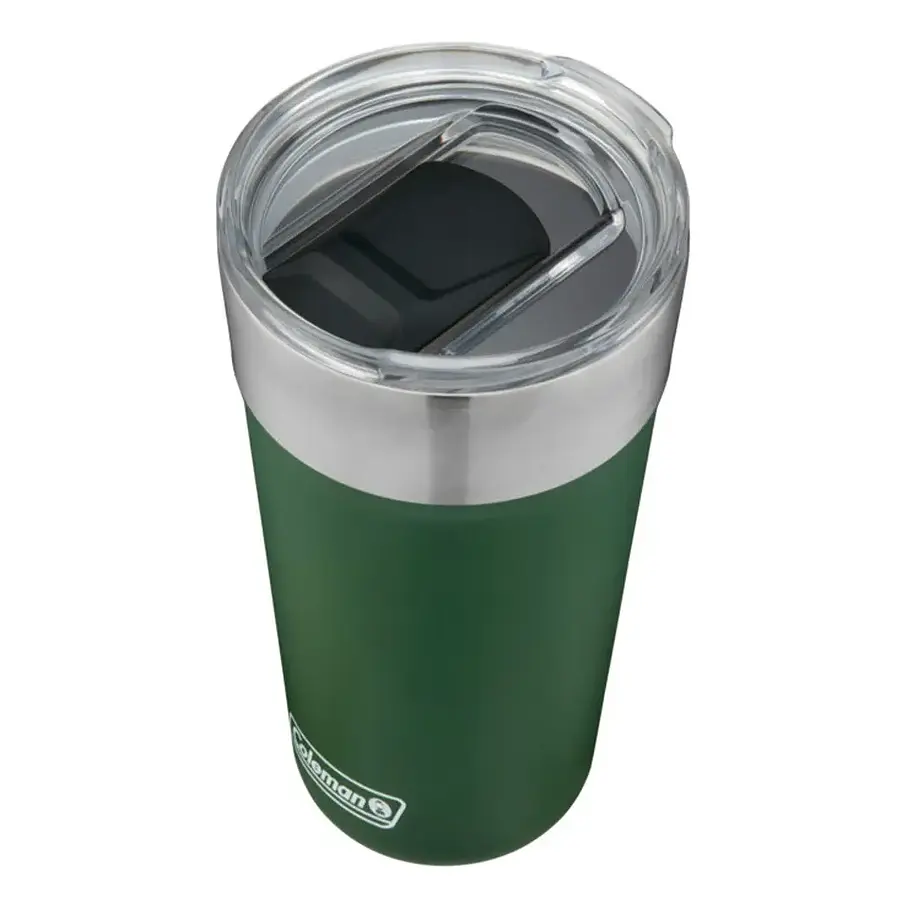 Vaso Termico Coleman Acero Inox Verde 600ml Slate Destapador De Botellas. 3