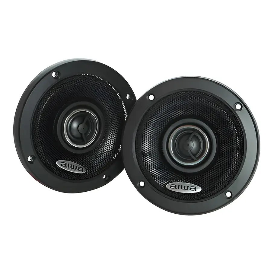 Parlantes Para Auto 10cm 2 Vías 150 Watts Aiwa Aws-1065p Color Negro 1