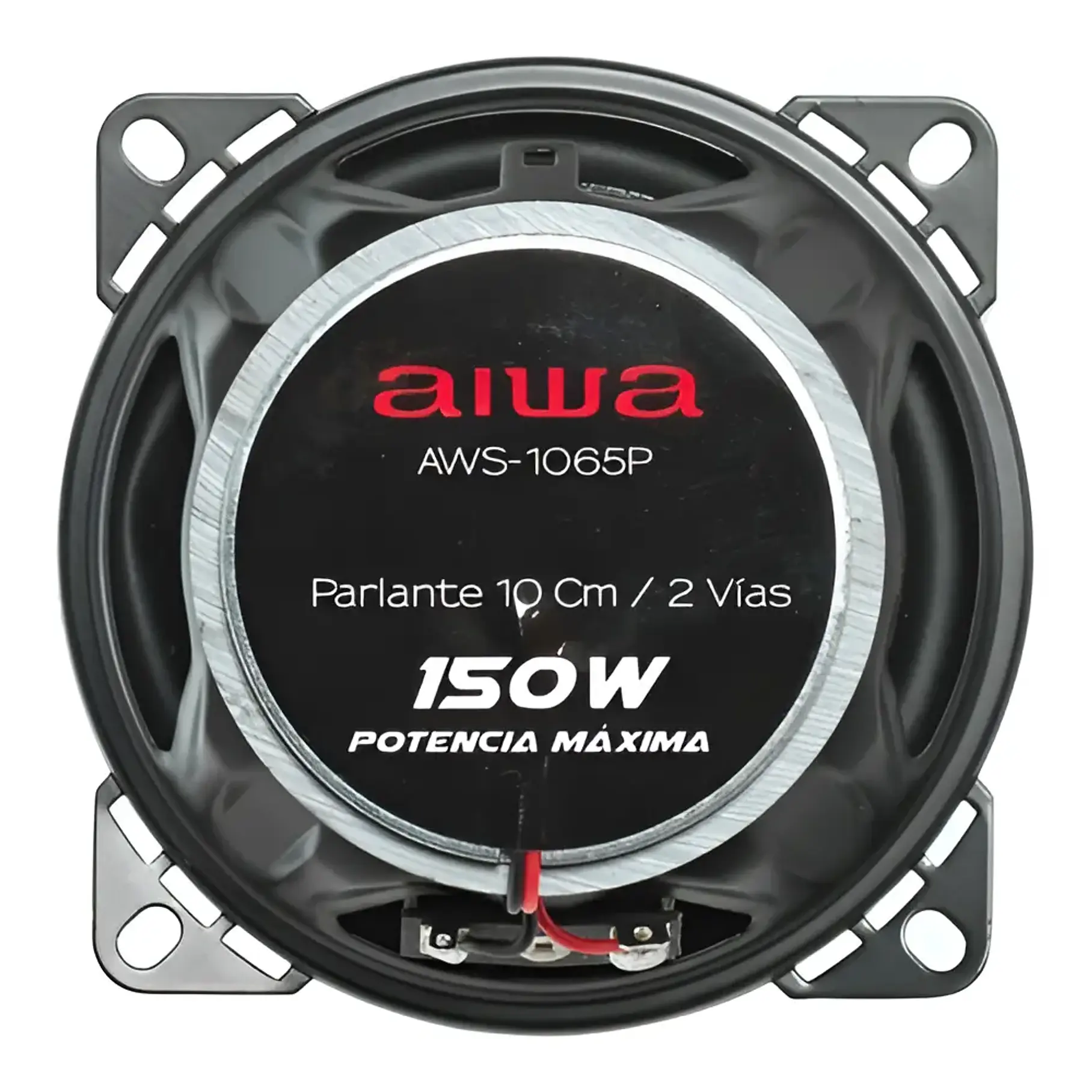 Parlantes Para Auto 10cm 2 Vías 150 Watts Aiwa Aws-1065p Color Negro 5