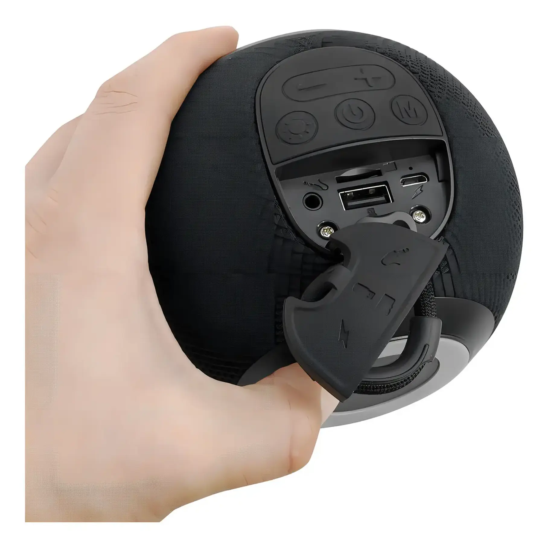 Parlante Mlab Sphere Bass 9299 Tws Bluetooth Fm Usb Tf Negro 6