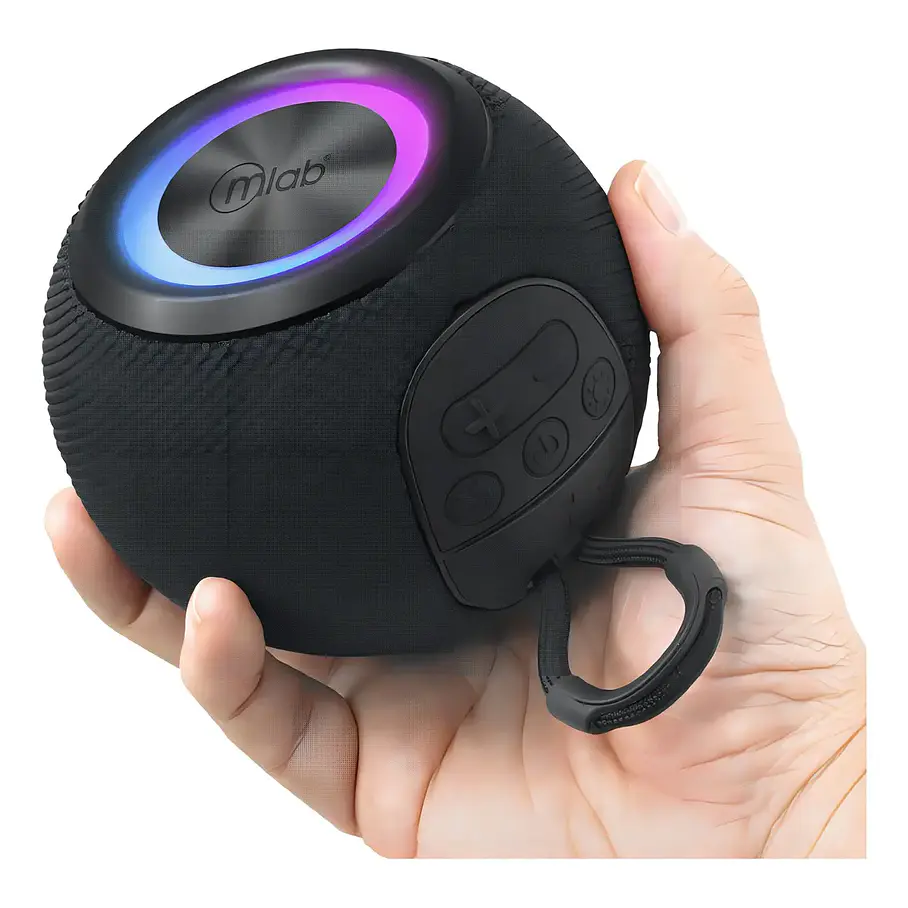 Parlante Mlab Sphere Bass 9299 Tws Bluetooth Fm Usb Tf Negro 4
