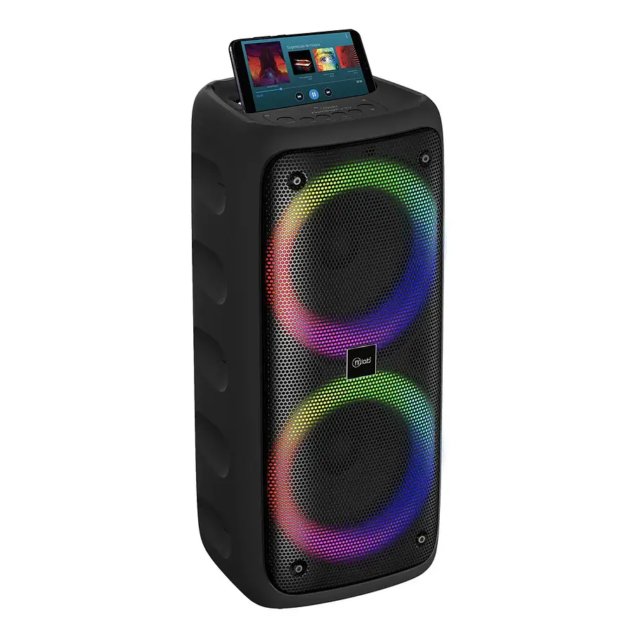Parlante Tws Flaming Funky Mlab - 9308 Color Negro Dance Colorfeel Conexion TWS Parlante  3