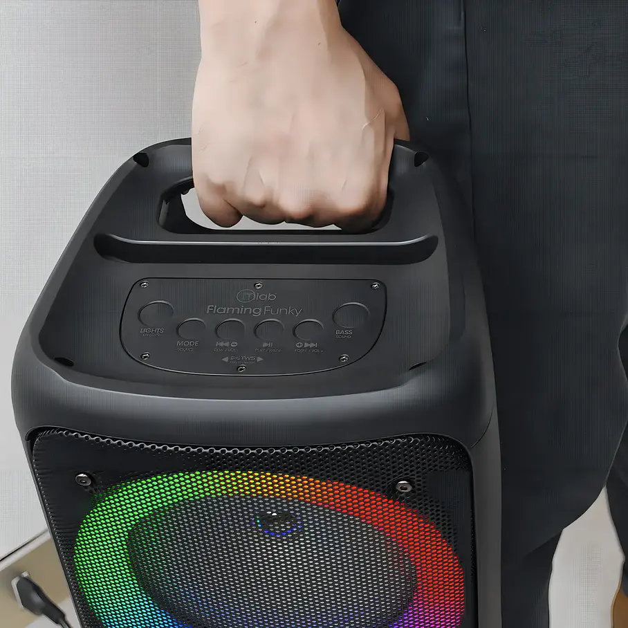 Parlante Tws Flaming Funky Mlab - 9308 Color Negro Dance Colorfeel Conexion TWS Parlante  6