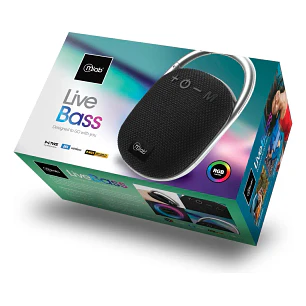 Parlante Portatil Tws Live Bass Mlab 09298 Color Negro Con Gancho
