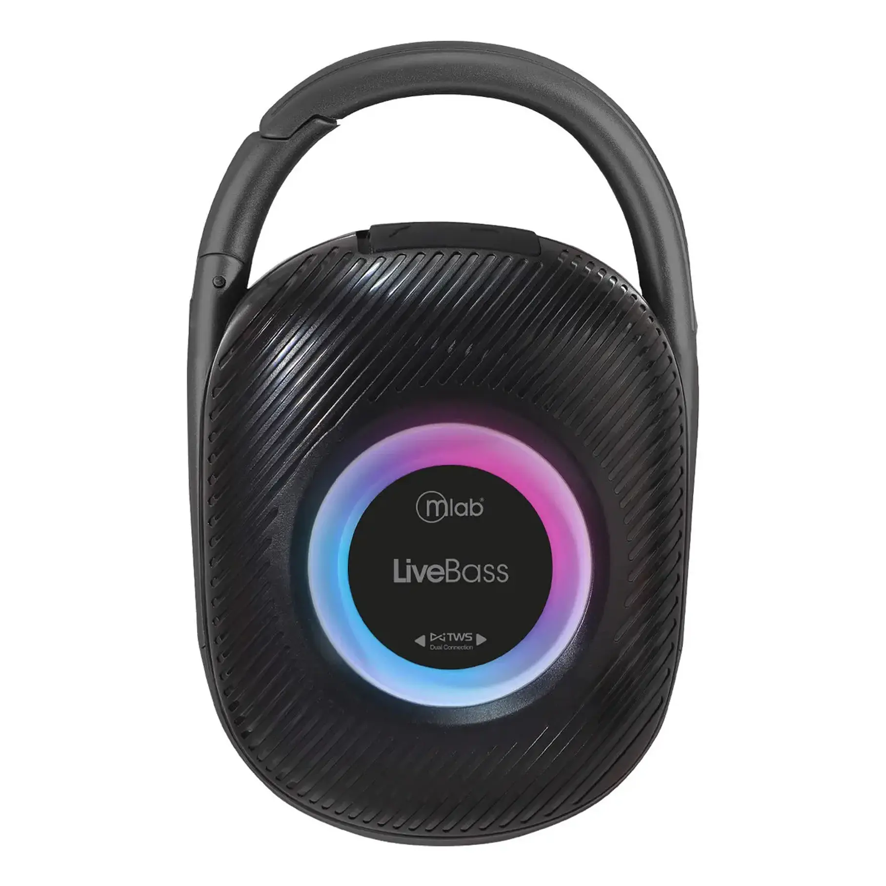 Parlante Portatil Tws Live Bass Mlab 09298 Color Negro Con Gancho 3