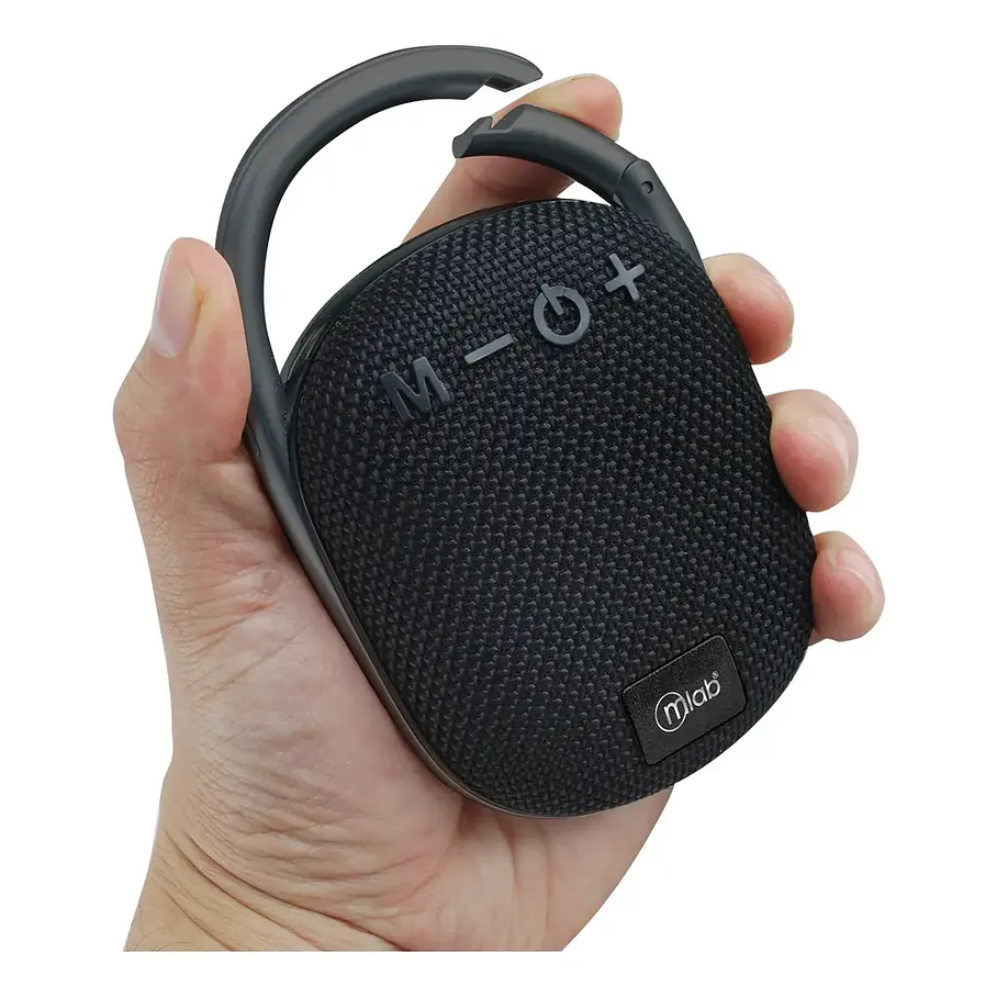 Parlante Portatil Tws Live Bass Mlab 09298 Color Negro Con Gancho 4
