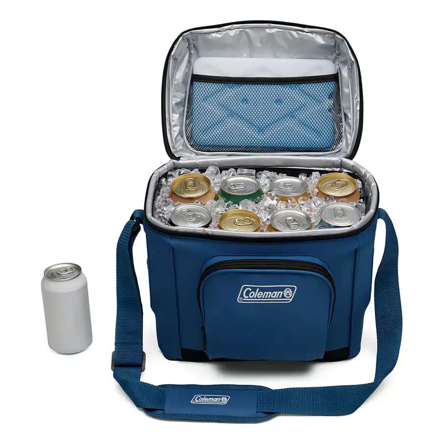 Cooler Soft Chiller Ocean Coleman® Capacidad 16 Latas Azul Marino Cooler Nevera 3