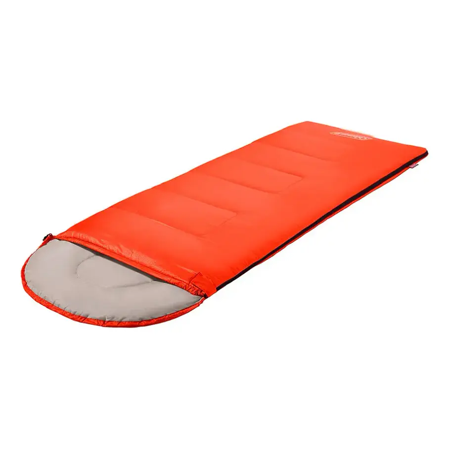 Saco De Dormir Breeze Hood Coleman® Rojo Lateral Saco Para Camping Carpas  4