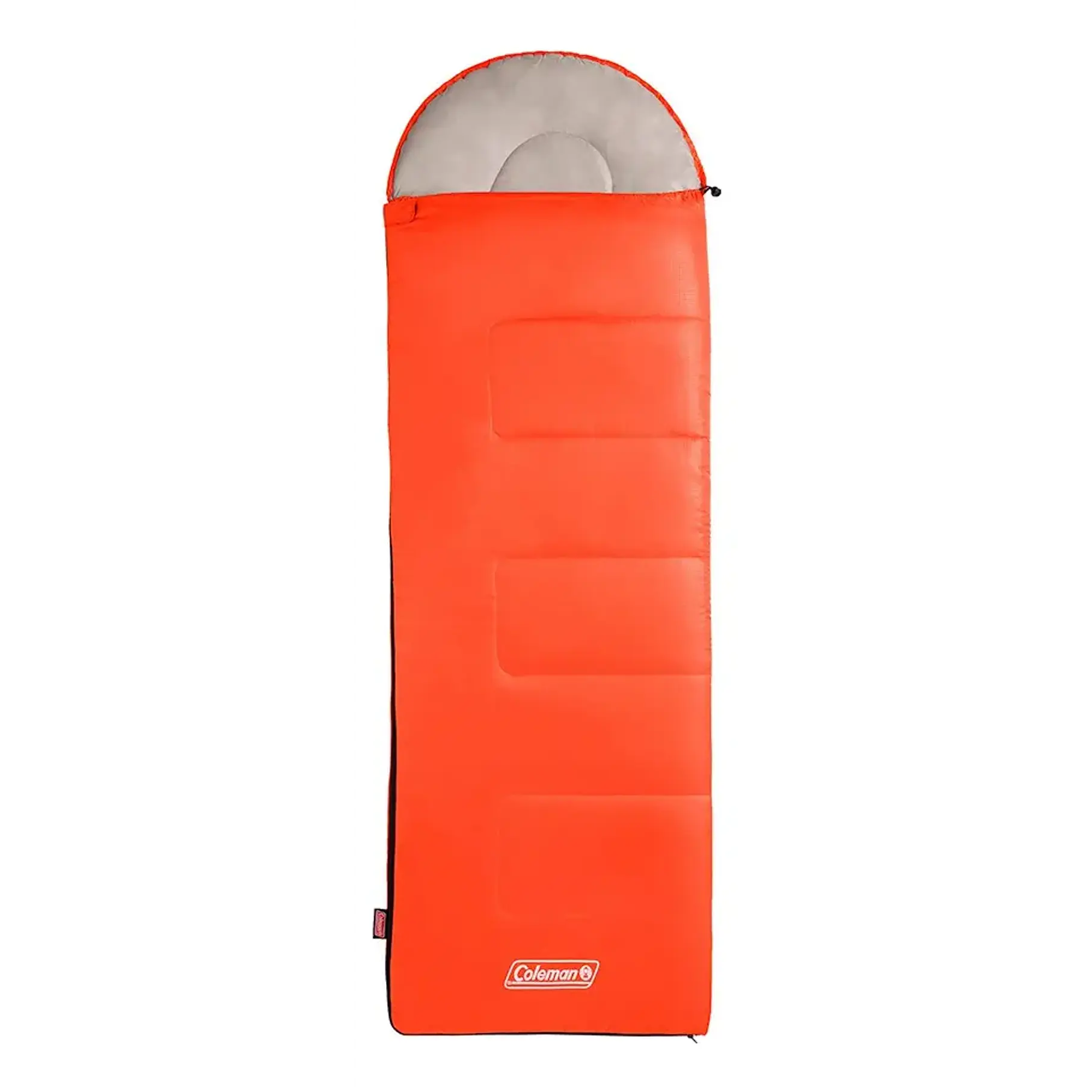 Saco De Dormir Breeze Hood Coleman® Rojo Lateral Saco Para Camping Carpas  1