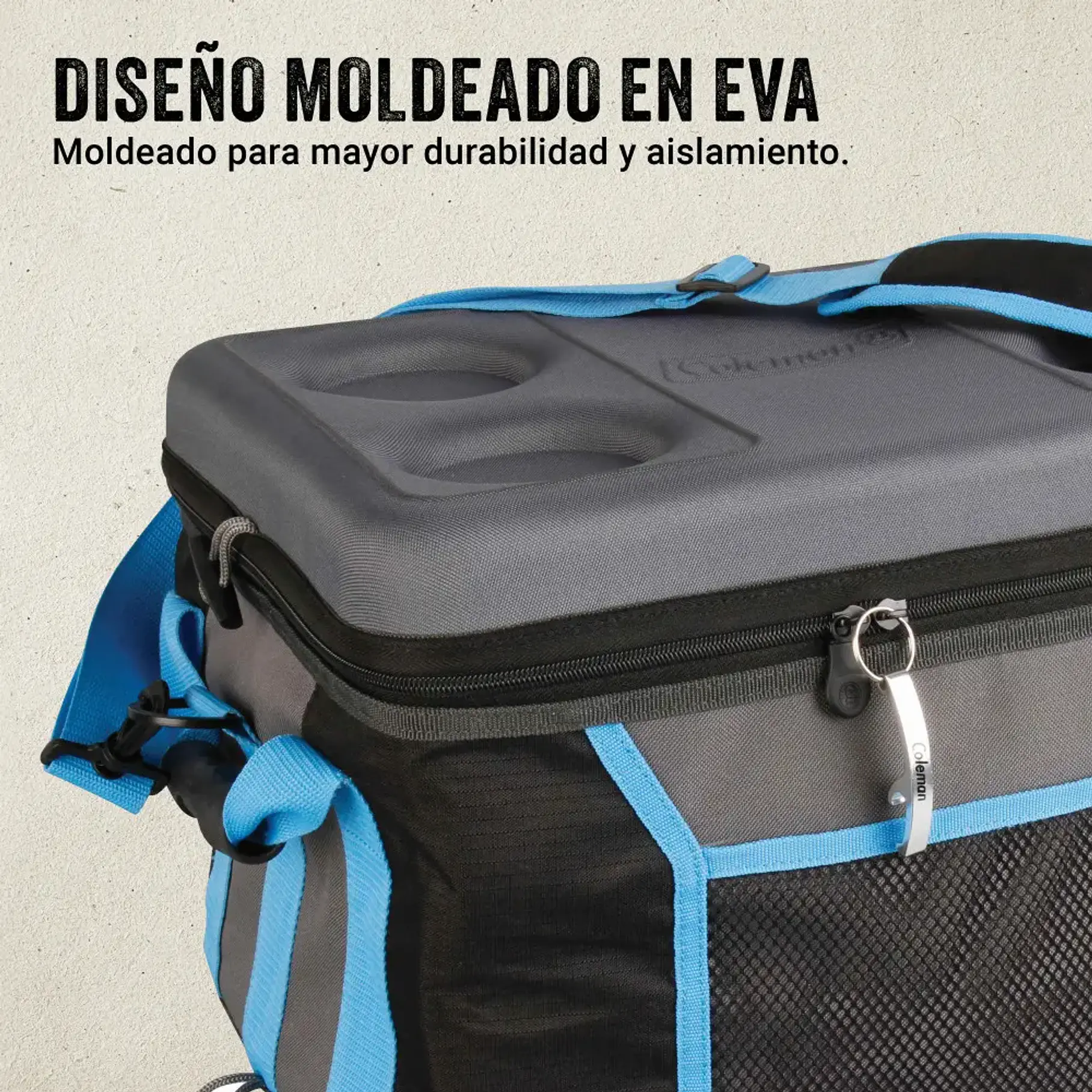 Cooler Soft Cooler Nevera Eva Coleman® de 45 Latas Negro Retractil 5