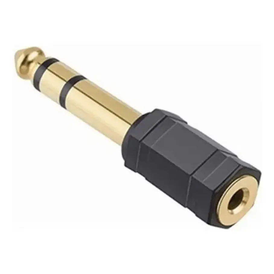 Adaptador De Audio Hembra 3,5mm A Macho 1/4 // Macrotel 097 1