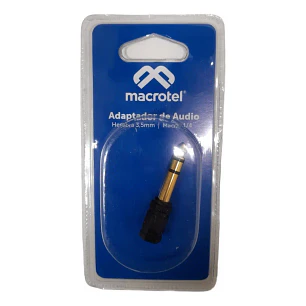 Adaptador De Audio Hembra 3,5mm A Macho 1/4 // Macrotel 097