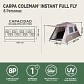 Carpa Instant Up Full Fly 8 Personas Coleman® / 8p Camping Bosque Campamento Aventura - Miniatura 9