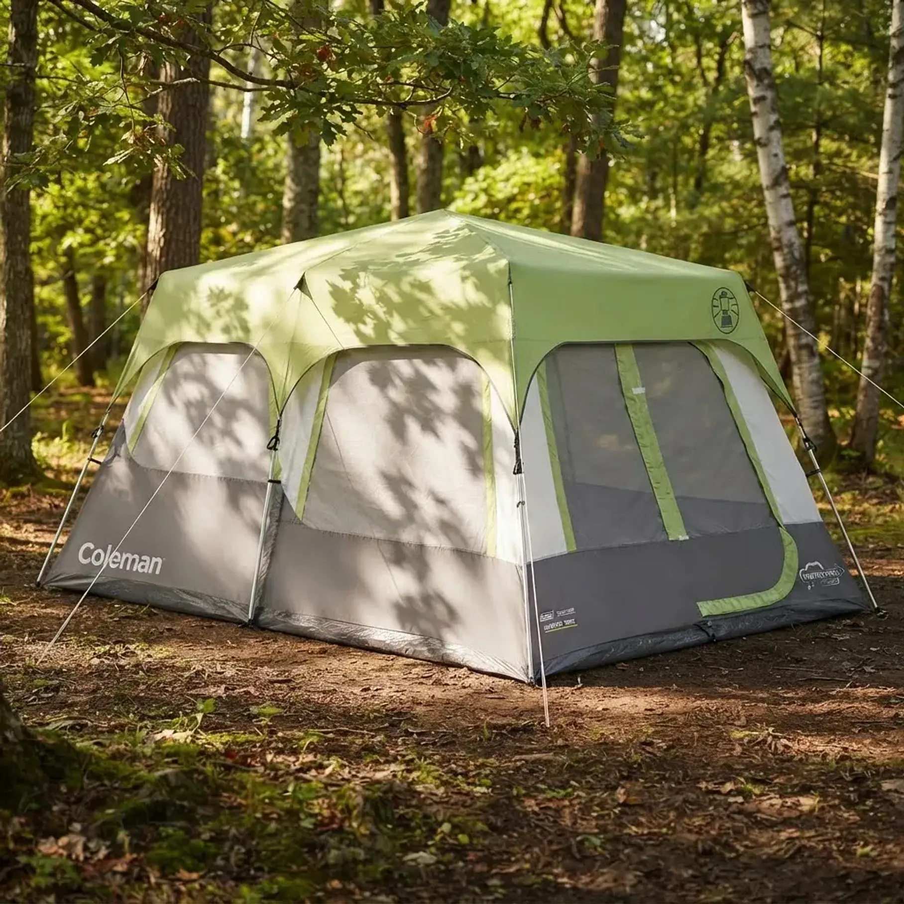 Carpa Cabina Coleman® Instant Para 10 Personas Verde Camping Aventura Alta Calidad 7