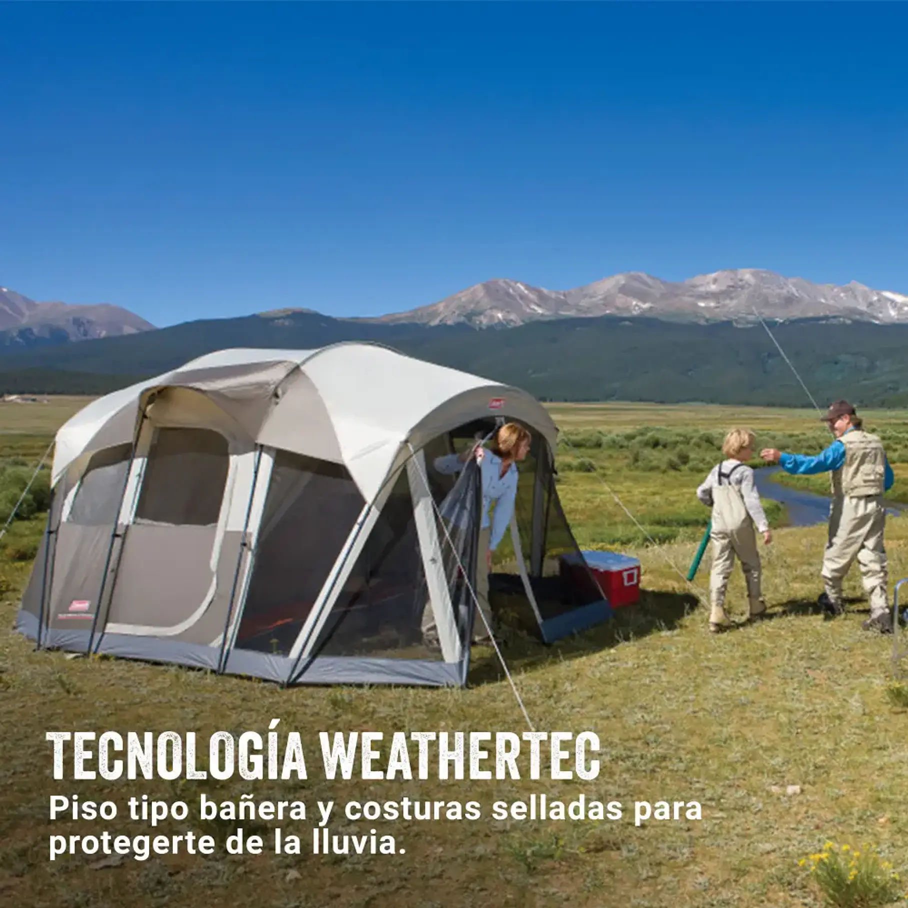 Carpa Cabina Coleman® Weathermaster Para 6 Personas Camping Aventura Carpa 5