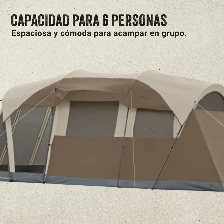 Carpa Cabina Coleman® Weathermaster Para 6 Personas Camping Aventura Carpa 6