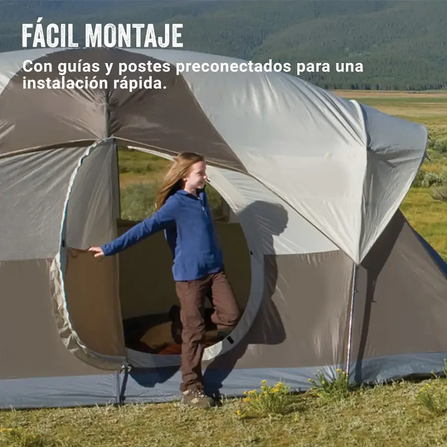 Carpa Cabina Coleman® Weathermaster Para 6 Personas Camping Aventura Carpa 7