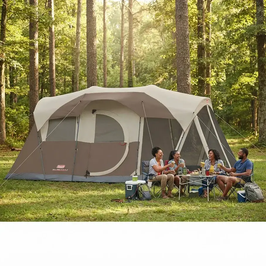 Carpa Cabina Coleman® Weathermaster Para 6 Personas Camping Aventura Carpa 8